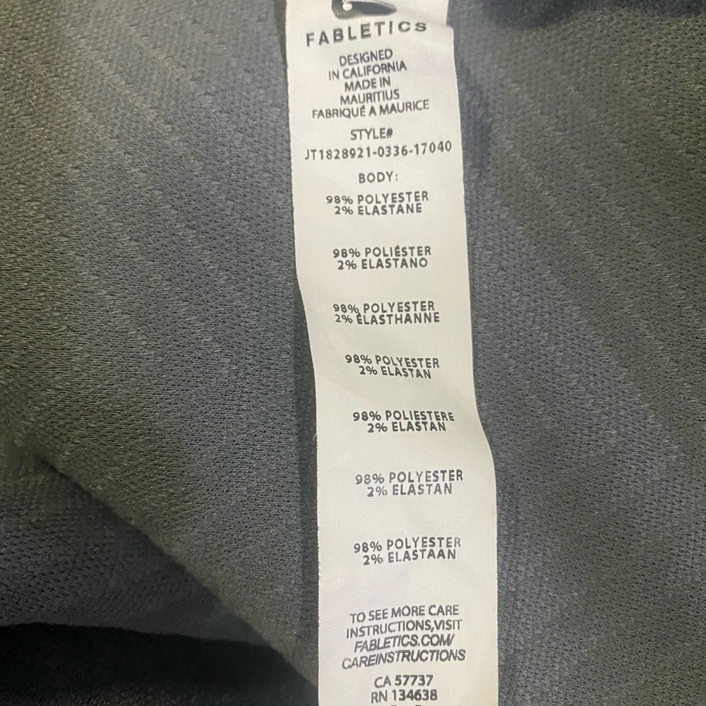 Fabletics Vanessa Quilted Cardigan Jacket Shawl Sz M - Picture 5 of 7